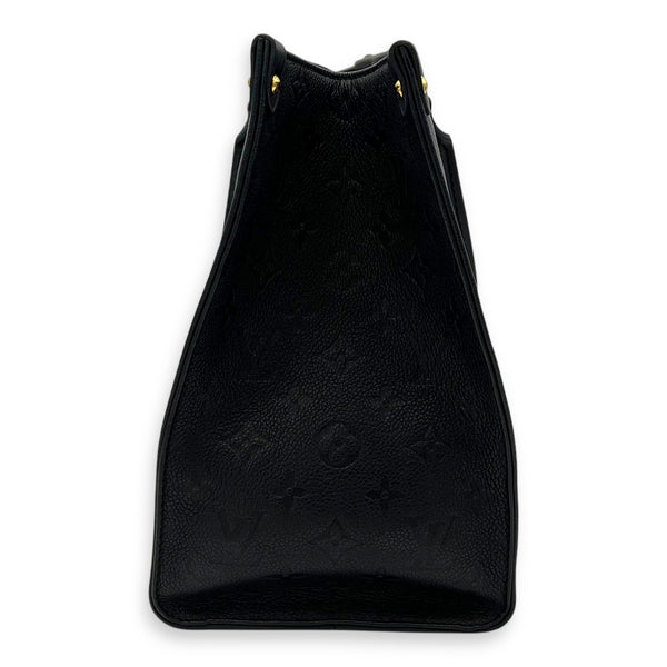 Louis Vuitton OnTheGo Top Handle Bag Black in Empreinte Leather, Gold hardware_3