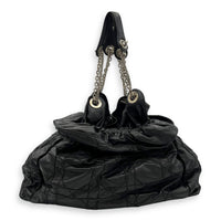 Christian Dior Cannage Shoulder Bag Black in Lambskin, Silver hardware_2