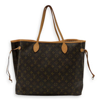 Louis Vuitton Neverfull Tote Bag GM Brown in Coated Canvas, Gold hardware_2