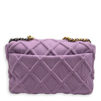 Chanel C19 Maxi Purple Crossbody Bag in Fabric, Mixed hardware_2