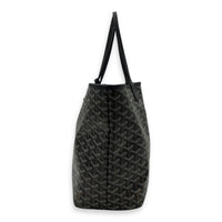 Goyard Saint Louis Tote Bag PM Black in Coated Canvas, Silver hardware_3