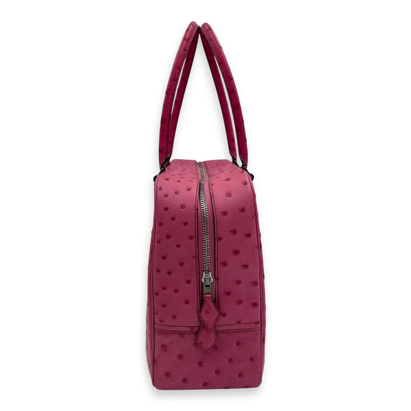 Hermès Plume Pink in Ostrich, Gold hardware_3