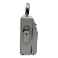 Dior Kenny Scharf Vanity Top Handle Bag Grey in Calfskin, Silver hardware_12
