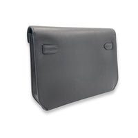 Kelly Depeches Black in Calfskin, Gold hardware