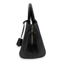 Louis Vuitton Montaigne Top Handle Bag BB Grey in Empreinte Leather, Gold hardware_4