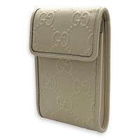 Gucci GG Crossbody Bag White in Calfskin, Silver hardware_4