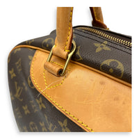 Louis Vuitton Deauville  Brown Top handle Bag in Monogram Coated Canvas, Gold hardware_8