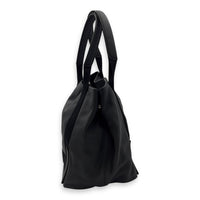 Balenciaga Cabas Tote Bag Black in Calfskin, Silver hardware_4
