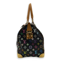 Louis Vuitton Keepall Top Handle Bag Multi-colour in Coated Canvas, Gold hardware_4