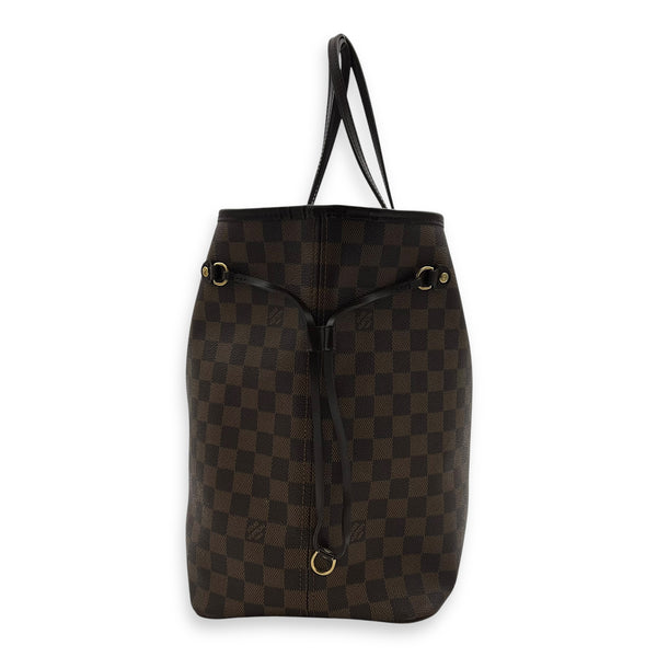 Louis Vuitton Neverfull Tote Bag GM Brown in Coated Canvas, Gold hardware_4