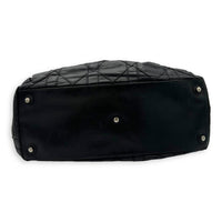 Christian Dior Cannage Shoulder Bag Black in Lambskin, Silver hardware_5