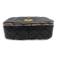 Chanel CC Crossbody Bag Black in Calfskin, Mixed hardware_3