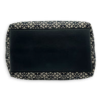 Loewe Cubi Top Handle Bag Blue in Jacquard, Gold hardware_5