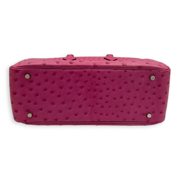 Hermès Plume Pink in Ostrich, Gold hardware_5