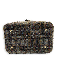 Chanel Vanity Case Wood Multi-colour Top Handle Bag in Tweed, Gold hardware_5