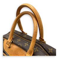 Louis Vuitton Deauville  Brown Top handle Bag in Monogram Coated Canvas, Gold hardware_10