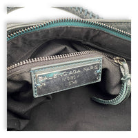Balenciaga First Green Top Handle Bag in Calfskin, Silver hardware_7