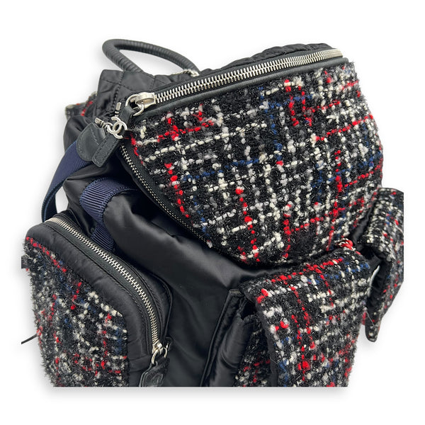 Chanel Astronaut  Backpack Multi-colour in Tweed, Silver hardware_4