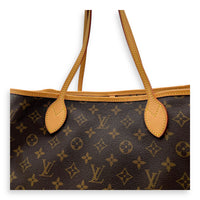 Louis Vuitton Neverfull Tote Bag GM Brown in Coated Canvas, Gold hardware_6