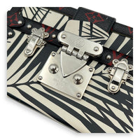 Louis Vuitton Trunk Shoulder Bag Palm Nour Cruise in Monogram Coated Canvas, Silver hardware_7