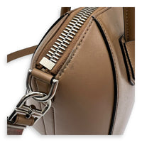 Givenchy Antigona Beige Top Handle Bag in Calfskin, Silver hardware_11