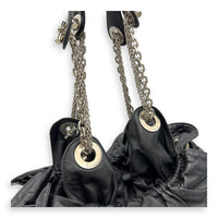 Christian Dior Cannage Shoulder Bag Black in Lambskin, Silver hardware_7