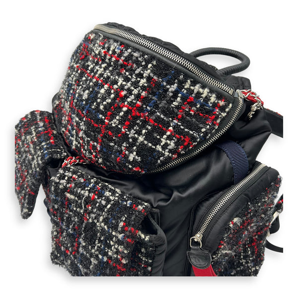 Chanel Astronaut  Backpack Multi-colour in Tweed, Silver hardware_5