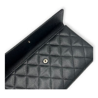 Chanel CC Wallet Black in Caviar Leather, Silver hardware_7