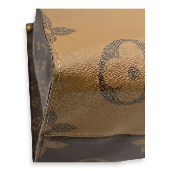 Louis Vuitton OnTheGo Tote Bag GM Brown in Monogram Coated Canvas, Gold hardware_4