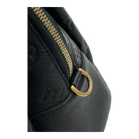 Ponthieu Black Top Handle Bag in Monogram Empreinte Leather, Gold hardware