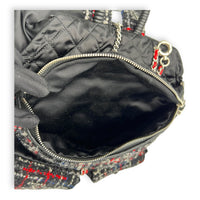 Chanel Astronaut  Backpack Multi-colour in Tweed, Silver hardware_10
