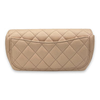 Chanel Sunglasses Case Crossbody Bag Beige in Caviar Leather, Light Gold hardware_2
