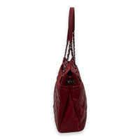 Chanel CC Shoulder Bag Red in Caviar Leather, Silver hardware_4