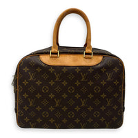 Louis Vuitton Deauville  Brown Top handle Bag in Monogram Coated Canvas, Gold hardware_2