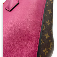 Louis Vuitton Kimono Top Handle Bag MM Brown in Monogram Coated Canvas, Gold hardware_11