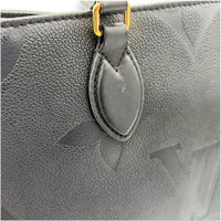 Louis Vuitton OnTheGo Top Handle Bag Black in Empreinte Leather, Gold hardware_12