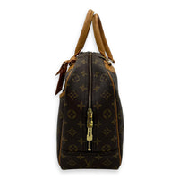 Louis Vuitton Deauville  Brown Top handle Bag in Monogram Coated Canvas, Gold hardware_4