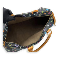 Louis Vuitton Keepall Top Handle Bag Multi-colour in Coated Canvas, Gold hardware_12