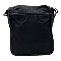 Prada Logo Crossbody Bag Black in Nylon, Silver hardware_2