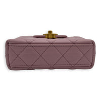 Chanel Kelly Top Handle Bag Nano Pink in Calfskin, Gold hardware_5