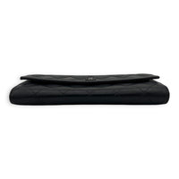 Chanel Classic Wallet Long Black in Lambskin, Silver hardware_5