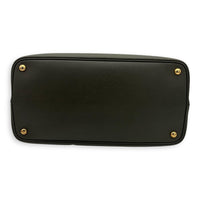 Prada Double Top Handle Bag Green in Saffiano Leather, Gold hardware_5