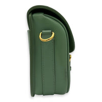 Christian Dior Bobby Crossbody Bag Green in Calfskin, Gold hardware_3