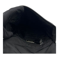 Prada Logo Crossbody Bag Black in Nylon, Silver hardware_6