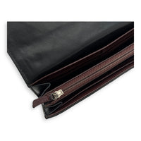 Chanel Classic Wallet Long Black in Lambskin, Silver hardware_8