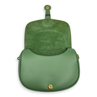 Christian Dior Bobby Crossbody Bag Green in Calfskin, Gold hardware_8