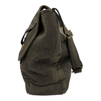 Saint Laurent Besace Shoulder Bag Grey in Crocodile Embossed Calfskin, Gold hardware_3