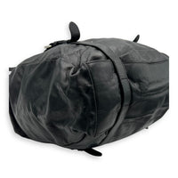 Prada Frame Shoulder Bag Black in Calfskin, Silver hardware_10