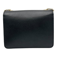 Gucci Interlocking G Crossbody Bag Black in Calfskin, Gold hardware_2
