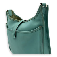 Hermès Evelyne Blue Ciel in Epsom, Palladium hardware_9